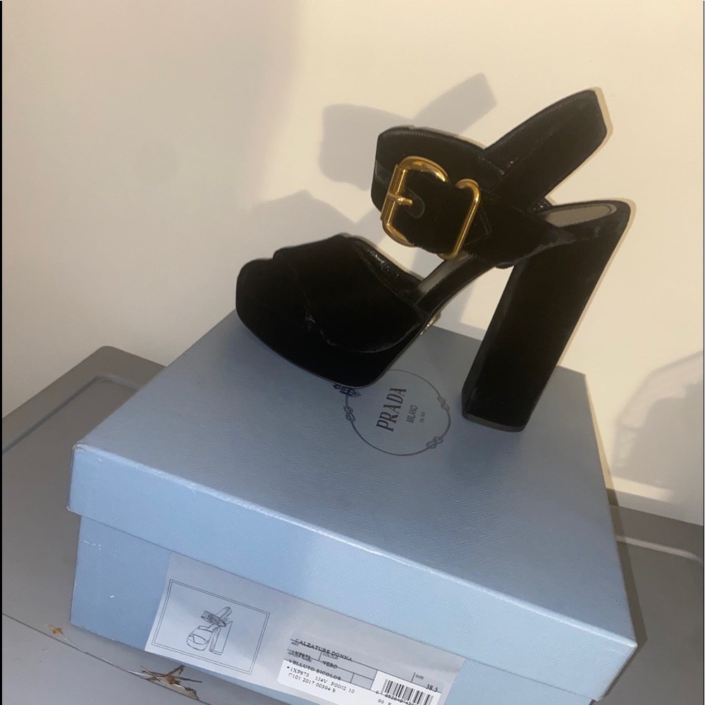 Prada shoes size 8. Worn once